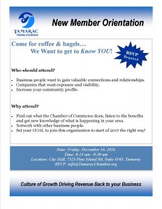 New Member Orientation @ Tamarac City Hall | Pompano Beach | Florida | United States
