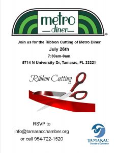 Metro Diner Ribbon Cutting @ Metro Diner | Pompano Beach | Florida | United States